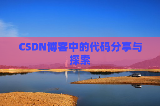 CSDN博客中的代码分享与探索